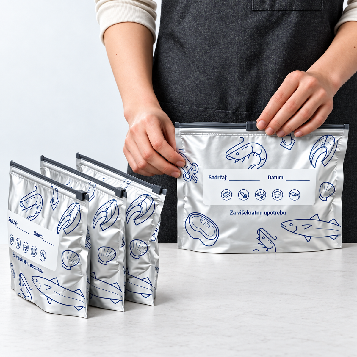 Višekratne aluminijumske kese za hranu (set od 30 kesa)