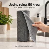 Mikrofiber krpe u rolni (50 komada)